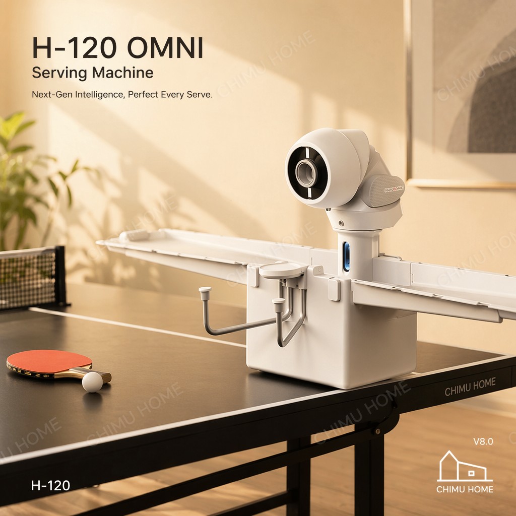 Table Tennis Launcher - 【CHIMU HOME】OMNI Smart Table Tennis Serving