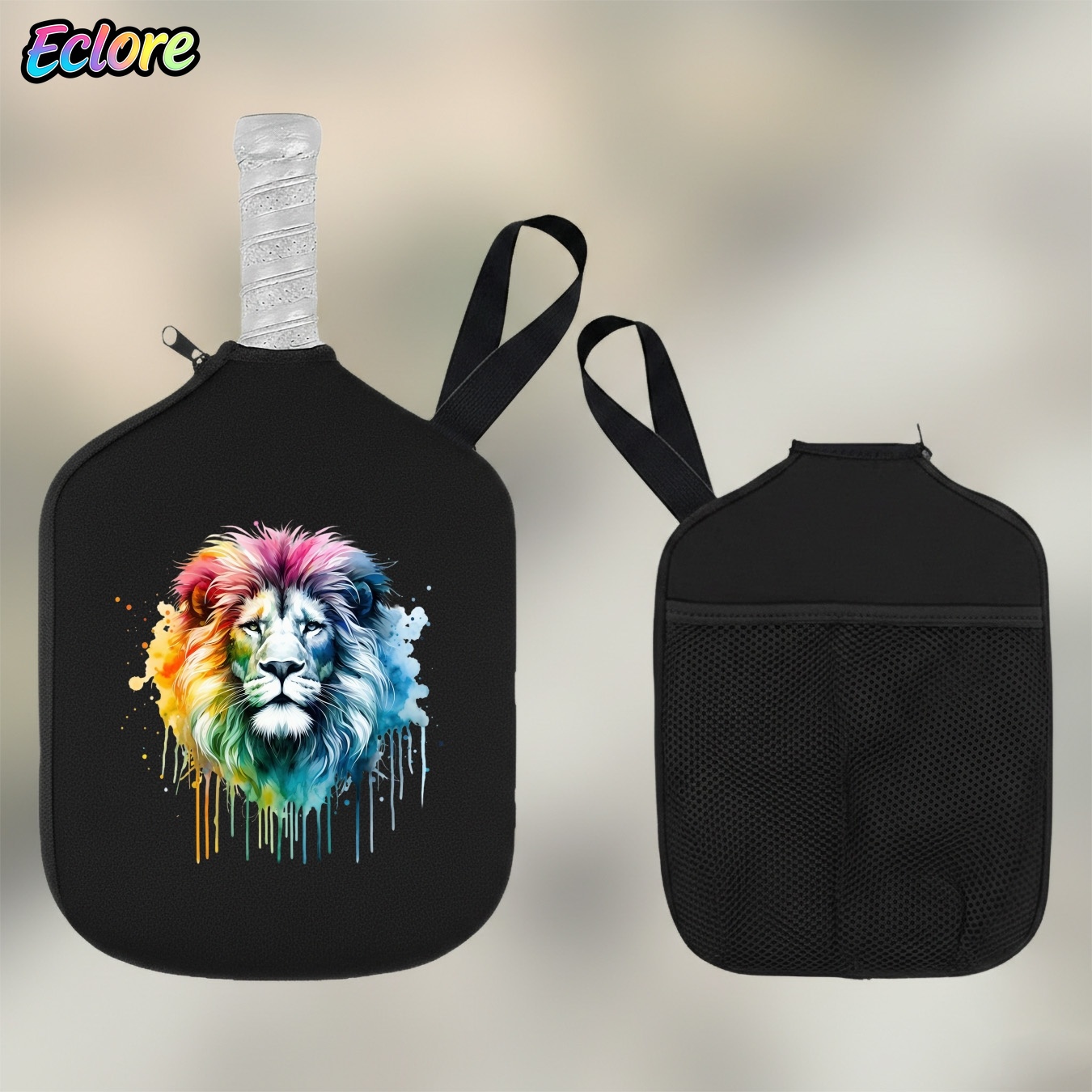 Colorful Watercolor Lion Head  - Table Tennis Usa 评论和价格