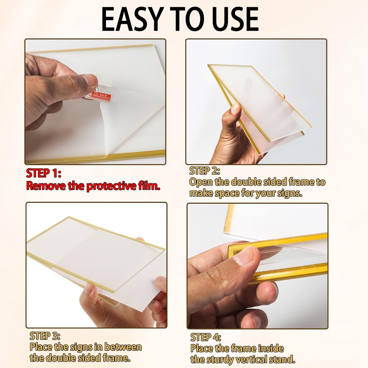 4x6inch Acrylic Sign Holder Wi - Table Tennis Zone 评论和价格
