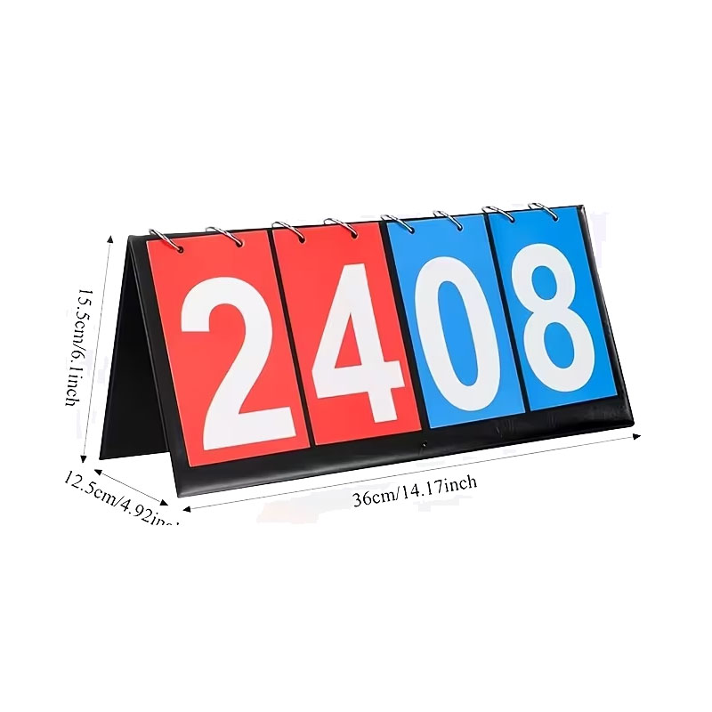4‑Digit Flip Scoreboard Portab - Table Tennis Dimension 评论和价格